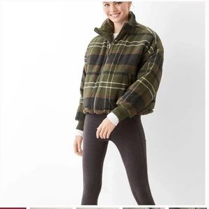 American Eagle Blanket Coat Green Reversible